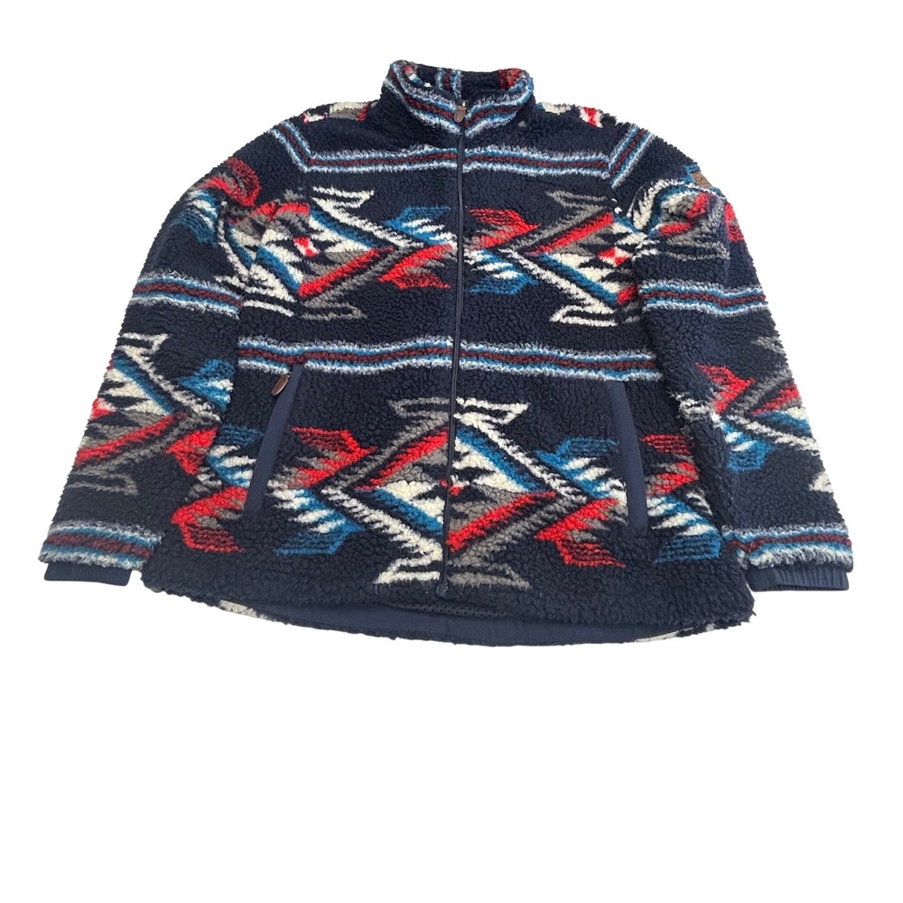 Ariat Women's Large Chimayo Fleece Jacket Aztec Cowgirl Western Cozy